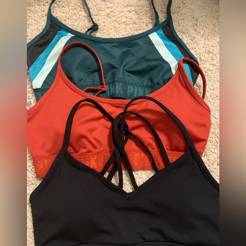 VS Pink sports bras